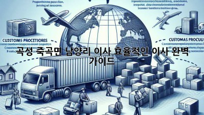 곡성 죽곡면 남양리 이사, 효율적인 이사 완벽 가이드